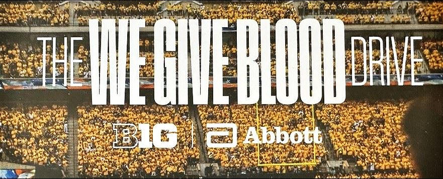 Big Ten We Give Blood Drive banner