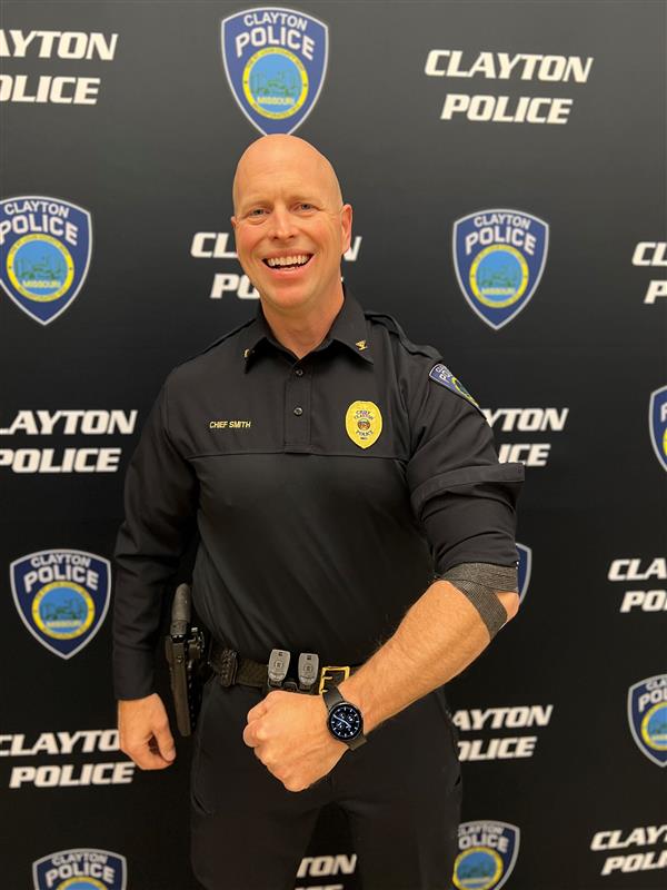 Clayton Police Officer after Donating