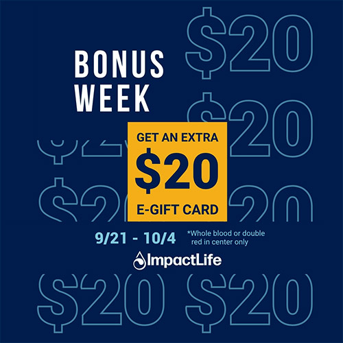 $20 bonus week graphic