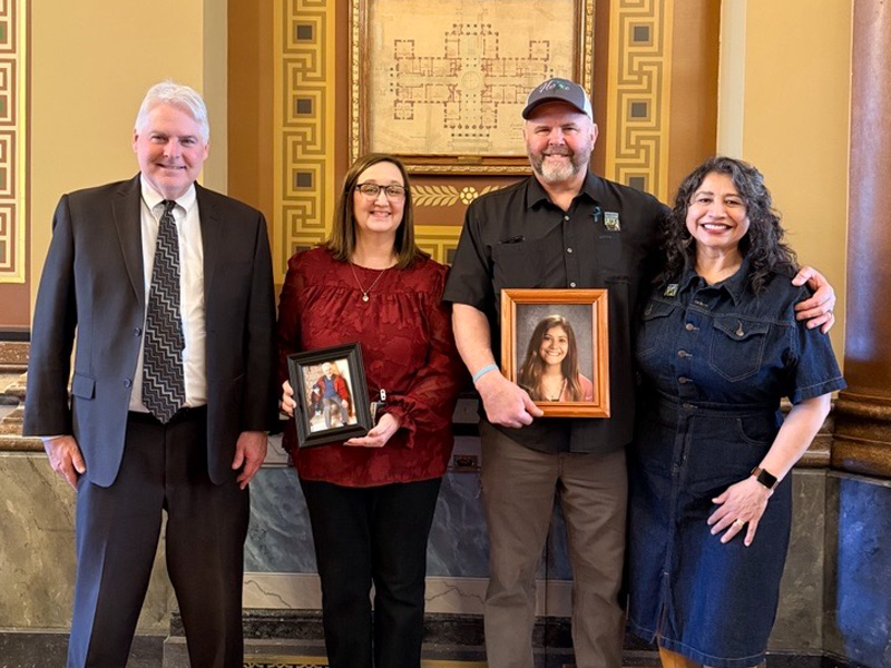 Senator Mark Lofgren, Paula Lofgren, Brian and Alma Brunson