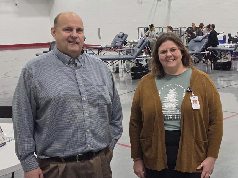 Rick Grimes (left) received more than 50 units of blood in liver transplant surgery in 2023. Morganne Reinboldt is a Community Engagement Coordinator with Iowa Donor Network