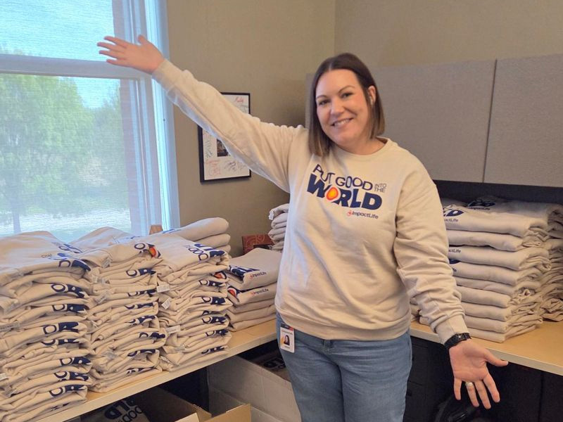 Amber Smith, Manager, Payroll and HRIS, at our headquarters this week