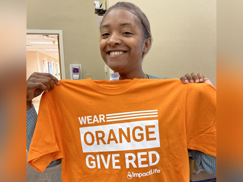WEAR ORANGE GIVE RED