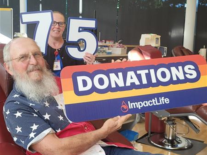 Alan Grimme's 75th Donation