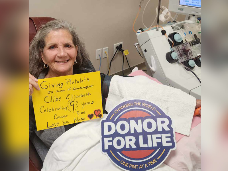 CELEBRATING LIFESAVING DONATIONS WITH DEB
