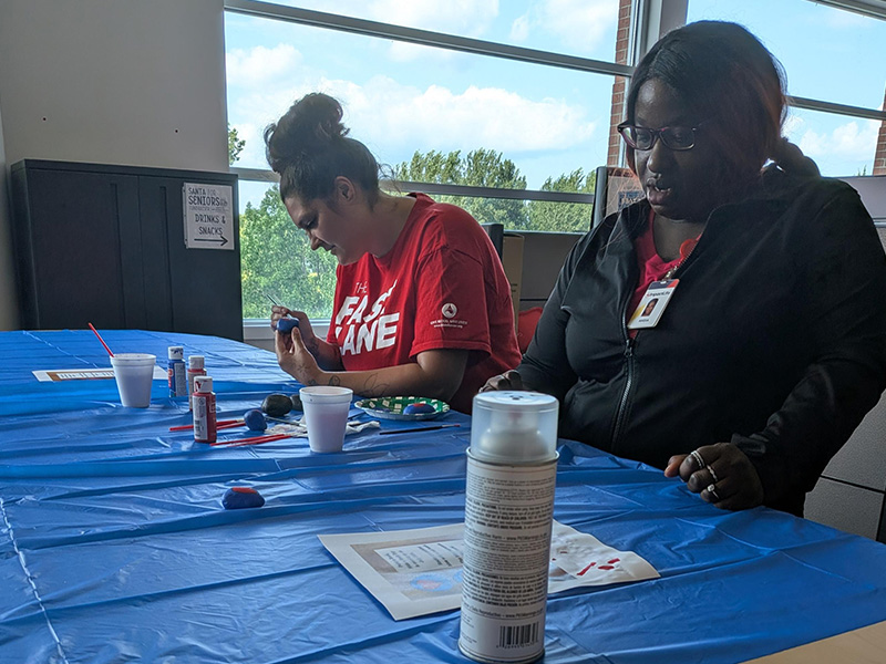 Tessa Ramirez and Akeia Shell, Donor Recruitment