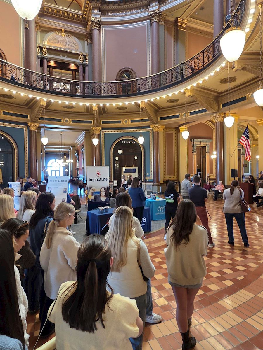 Donor Day at Iowa State Capitol