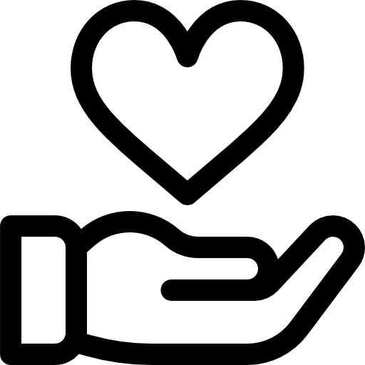 Hand with heart for ImpactLife