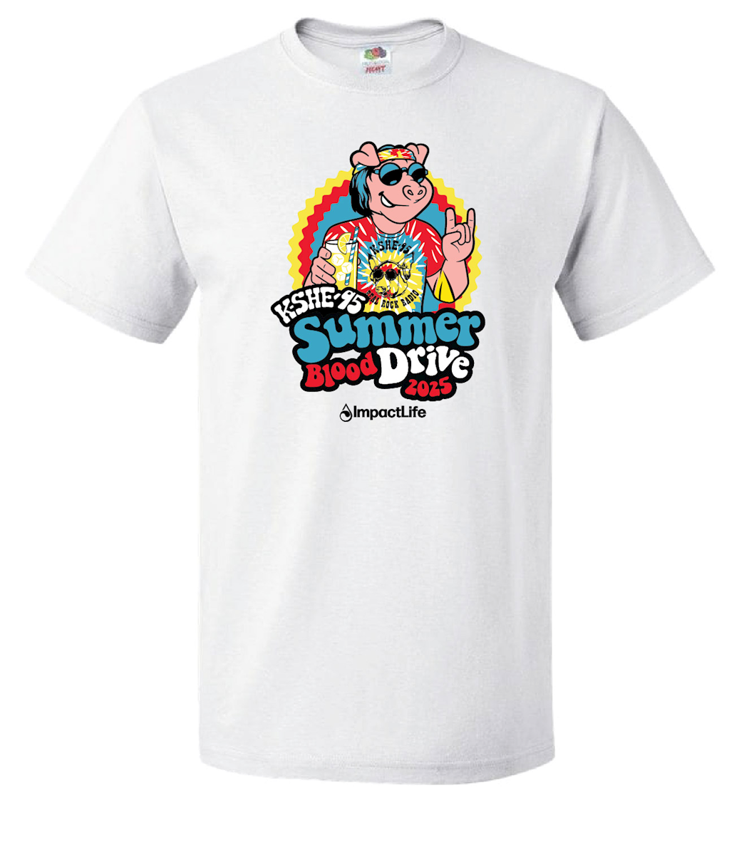 KSHE Summer blood drive T-shirt