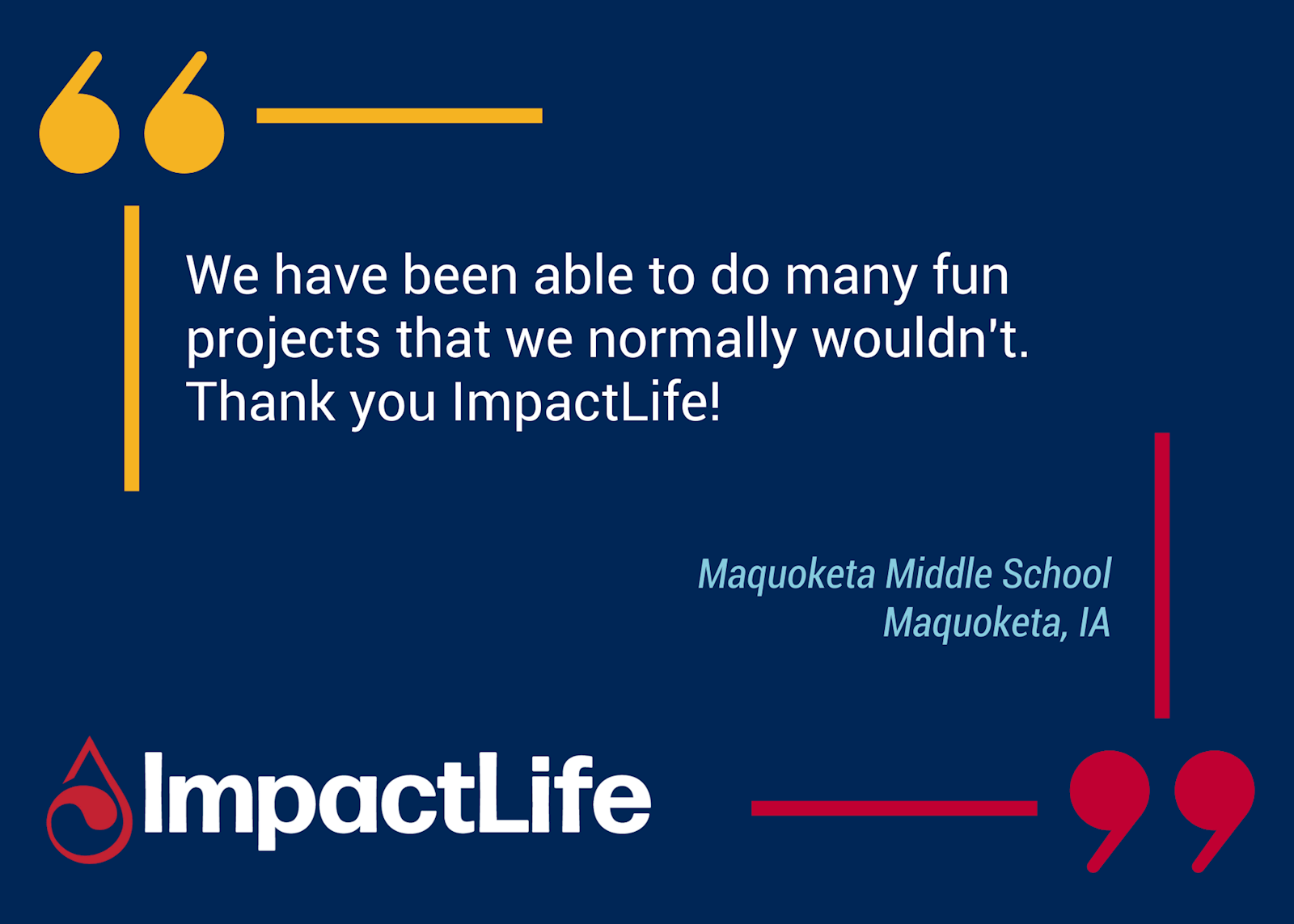 LifeSavings Testimonial - Maquoketa, IA