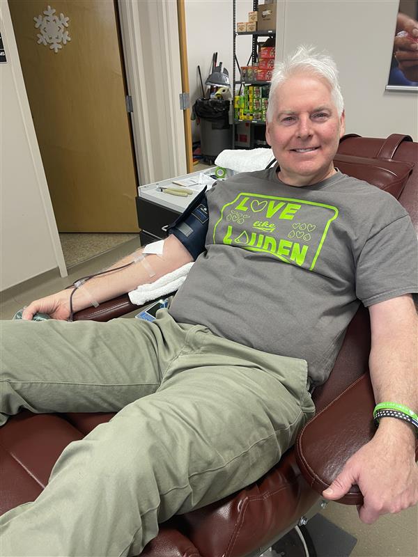 Mark Lofgren donating at Love Like Louden 2026