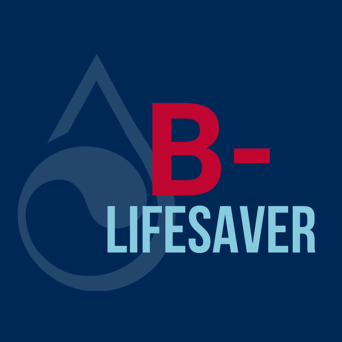 b negative social media graphic