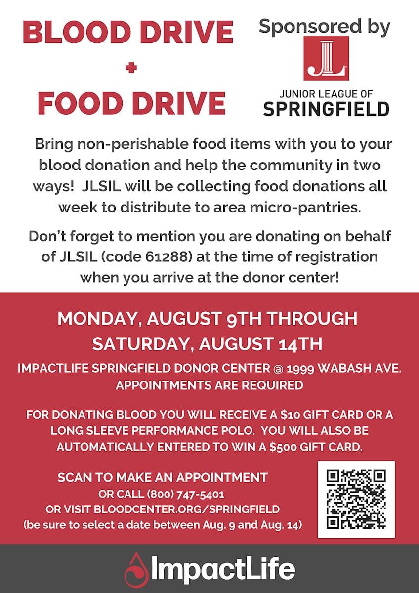 jlsil food and blood drive poster