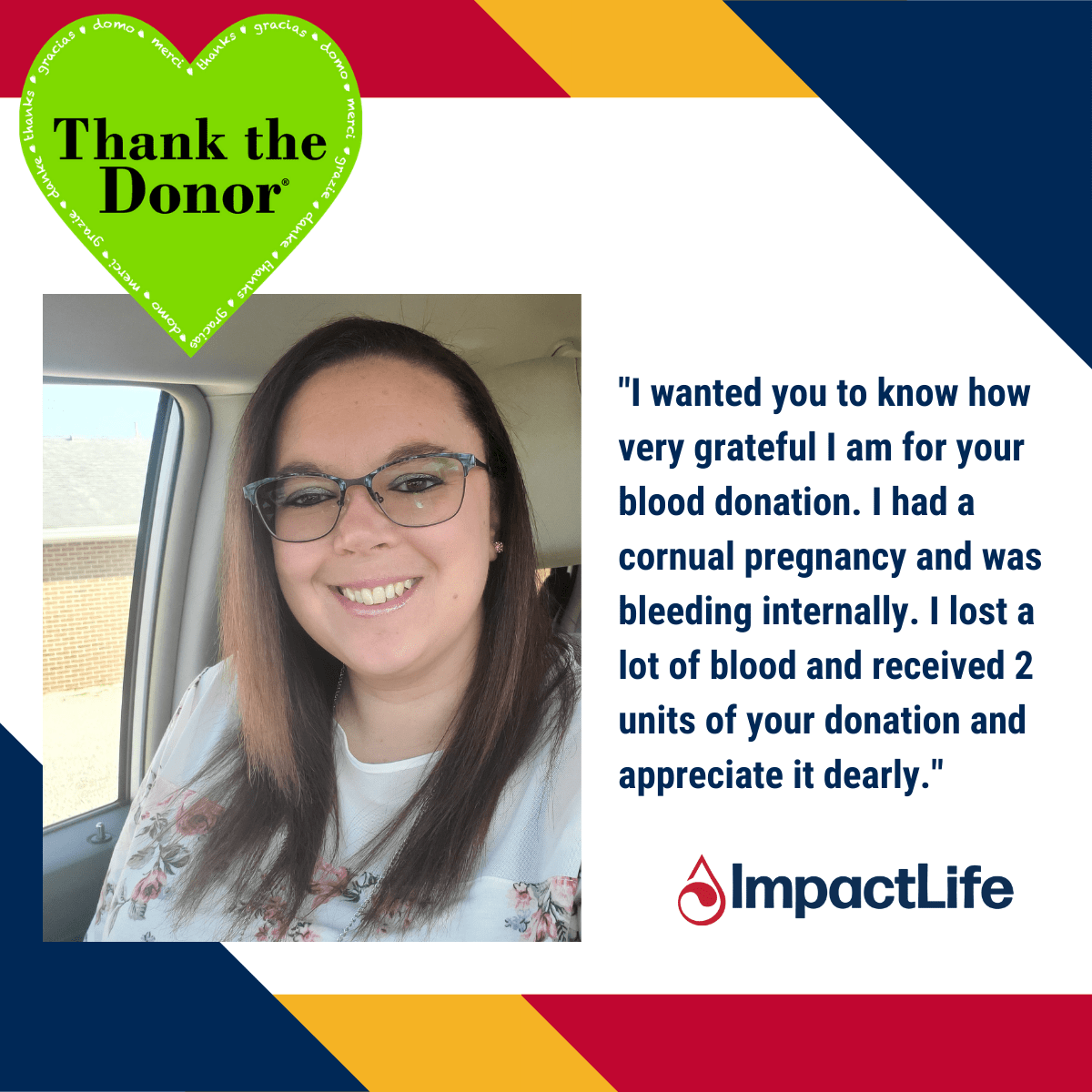 picture of blood recipient