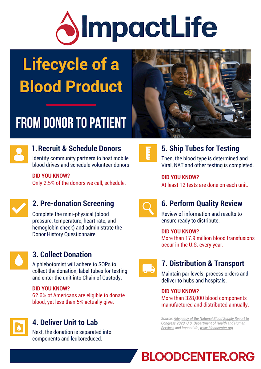 Lifecycle of a Blood Product: From Donor to Patient