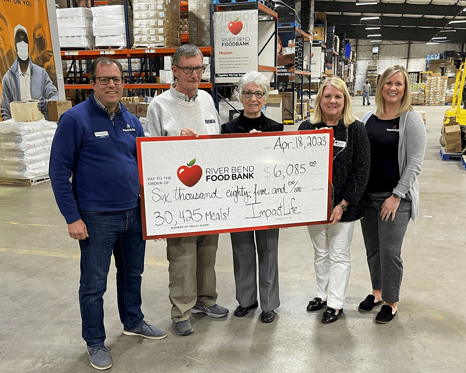 Second Harvest check presentation